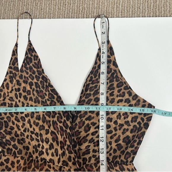 Jonathan Simkhai Leopard Print Surplice V-Neck Jumpsuit - Picture 11 of 13